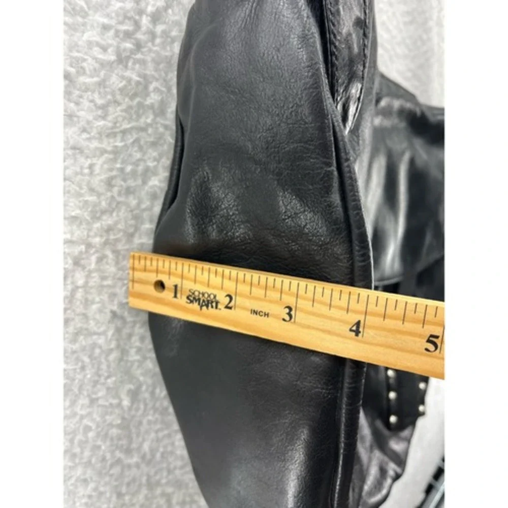 Botkier Leather Crossbody Bag Womens Large Black Studded Excellent Messenger - Picture 9 of 11